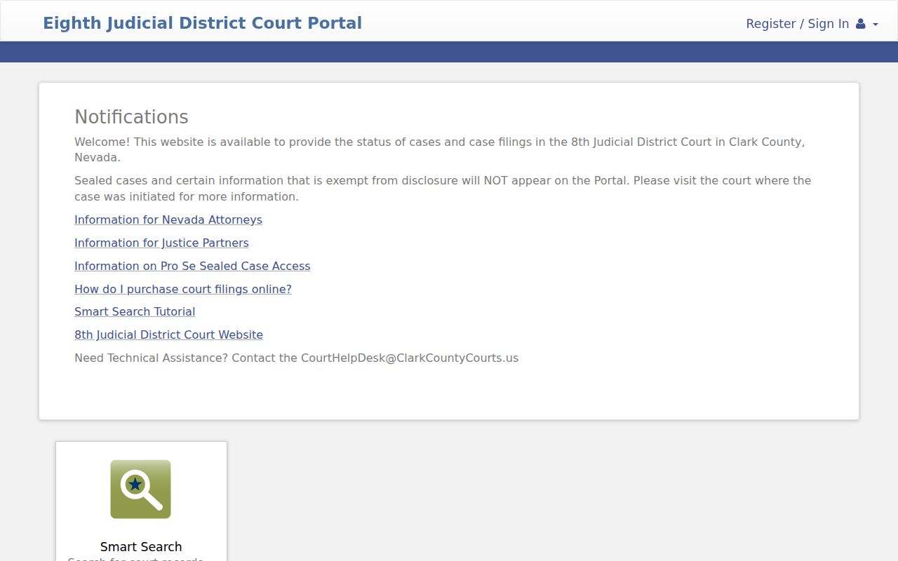 Winchester people search through district and justice court records